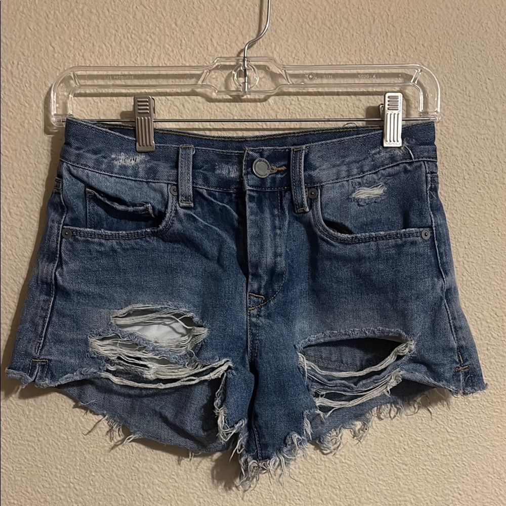 Blank NYC The Barrow Distressed Denim Shorts size 24
